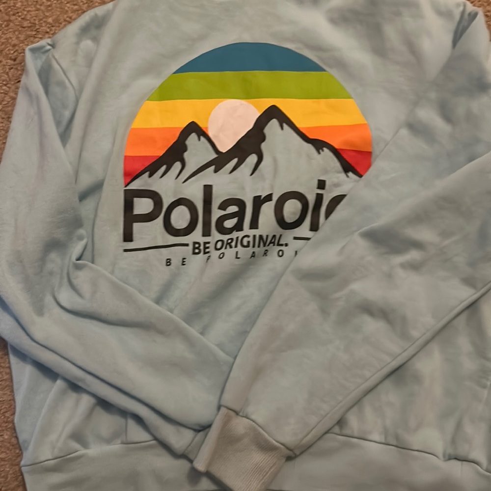 Polaroid hoodie with hoood